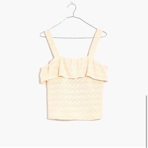 MADEWELL Ruffle Crochet Tank Top